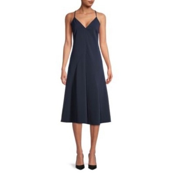 Thakoon NEW A-Line Slip‎ Strap Dress in Midnight Blue/Navy Size 2 MSRP $225 - Picture 1 of 10